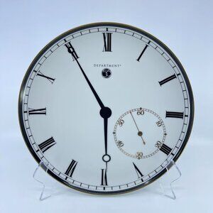 vintage department 56 porcelain decorative clock face plate with gold accents